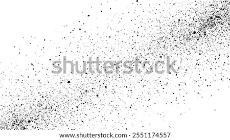 Abstract texture dust particle and dust grain on white background. halftone texture overlay abstract splattered background.