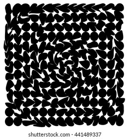 Abstract texture with dynamic composition. Decorative pattern in abstract style. Vector Illustration