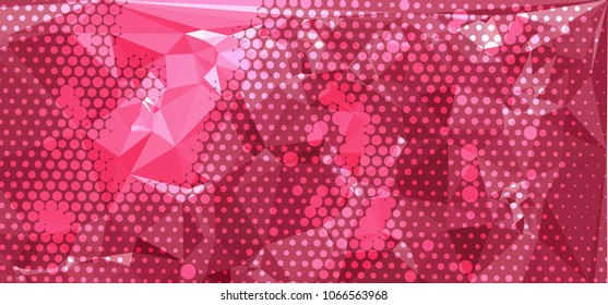 Abstract texture with geometric pattern. Horizontal banner, label, tag, flyer and abstract web background. Copy space. Vector clip art.