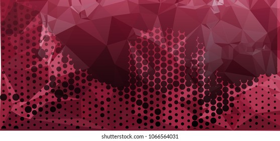 Abstract texture with geometric pattern. Horizontal banner, label, tag, flyer and abstract web background. Copy space. Vector clip art.