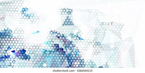 Abstract texture with geometric pattern. Horizontal banner, label, tag, flyer and abstract web background. Copy space. Vector clip art.