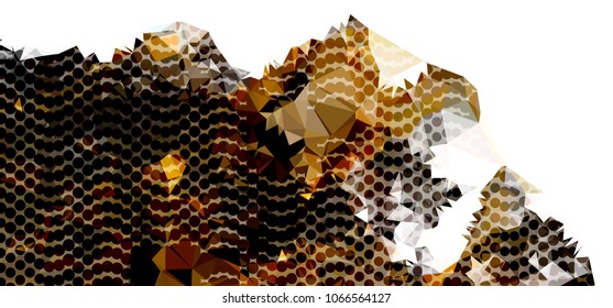 Abstract texture with geometric pattern. Horizontal banner, label, tag, flyer and abstract web background. Copy space. Vector clip art.