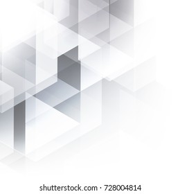 Abstract texture geometric Pixel  White and gray color technology modern futuristic background, vector illustration