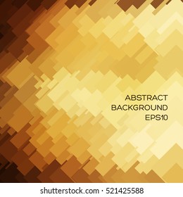 Abstract texture of geometric shapes. Shades of yellow and brown.