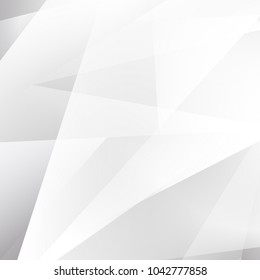Abstract texture geometric white and gray with space modern design on Light gray background, vector illustration
