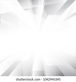 Abstract texture geometric white and gray with space modern design on Light gray background, vector illustration