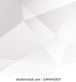 Abstract texture geometric white and gray with space modern design on Light gray background, vector illustration