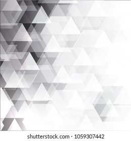 Abstract texture geometric White and gray color technology modern futuristic background, vector illustration