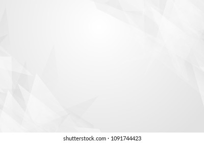 Abstract texture geometric White and gray color technology modern futuristic background, vector illustration