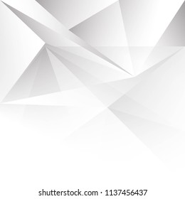 Abstract texture geometric White and gray color technology modern futuristic background, vector illustration