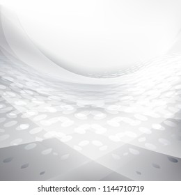 Abstract texture geometric white and gray with space modern design on Light gray background, vector illustration