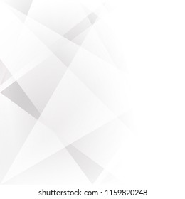 Abstract texture geometric White and gray color technology modern futuristic background, vector illustration
