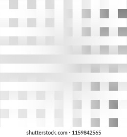 Abstract texture geometric White and gray color technology modern futuristic background, vector illustration