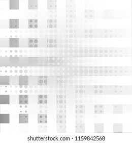 Abstract texture geometric White and gray color technology modern futuristic background, vector illustration