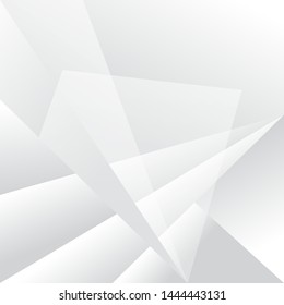 Abstract texture geometric White and gray color technology modern
futuristic background, vector illustration