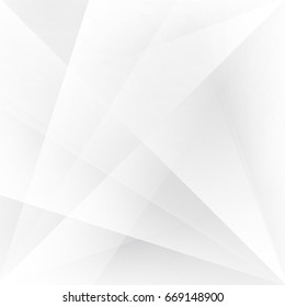 Abstract texture geometric White and gray color technology modern futuristic background, vector illustration