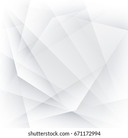 Abstract texture geometric White and gray color technology modern futuristic background, vector illustration