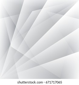 Abstract texture geometric White and gray color technology modern futuristic background, vector illustration