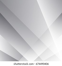 Abstract texture geometric White and gray color technology modern futuristic background, vector illustration