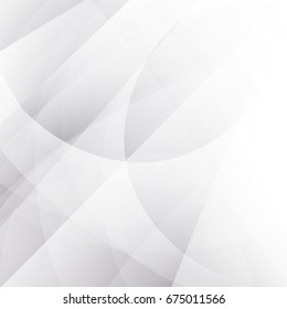 Abstract texture geometric White and gray color technology modern futuristic background, vector illustration