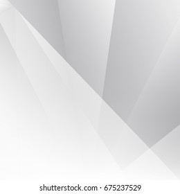 Abstract texture geometric White and gray color technology modern futuristic background, vector illustration