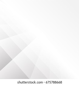 Abstract texture geometric White and gray color technology modern futuristic background, vector illustration