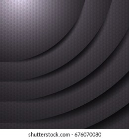 Abstract texture geometric White and gray color technology modern futuristic background, vector illustration