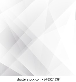 Abstract texture geometric White and gray color technology modern futuristic background, vector illustration