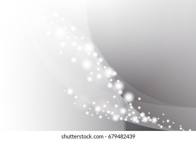 Abstract texture geometric White and gray color technology modern futuristic background, vector illustration