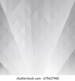 Abstract texture geometric White and gray color technology modern futuristic background, vector illustration