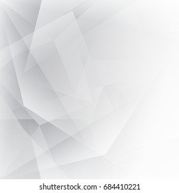 Abstract texture geometric white and gray with space modern  design on Light  gray background, vector illustration