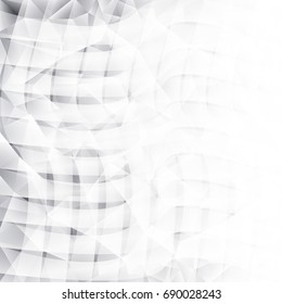 Abstract texture geometric white and gray with space modern  design on Light  gray background, vector illustration
