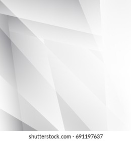 Abstract texture geometric white and gray with space modern  design on Light  gray background, vector illustration