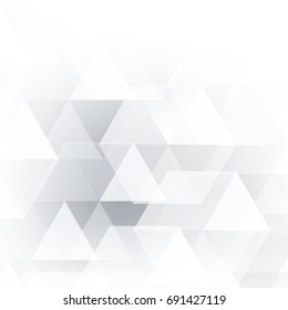 Abstract texture geometric white and gray with space modern  design on Light  gray background, vector illustration