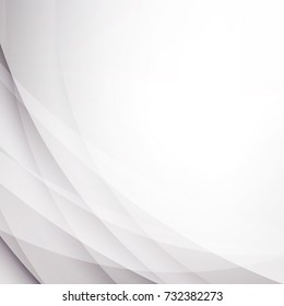 Abstract texture geometric White and gray color technology modern futuristic background, vector illustration