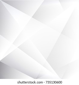 Abstract texture geometric  White and gray color technology modern futuristic background, vector illustration