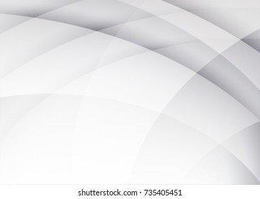 Abstract texture geometric  White and gray color technology modern futuristic background, vector illustration