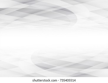 Abstract texture geometric  White and gray color technology modern futuristic background, vector illustration