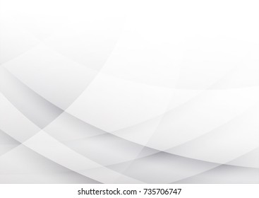 Abstract texture geometric  White and gray color technology modern futuristic background, vector illustration