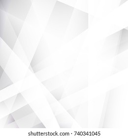 Abstract texture geometric  White and gray color technology modern futuristic background, vector illustration
