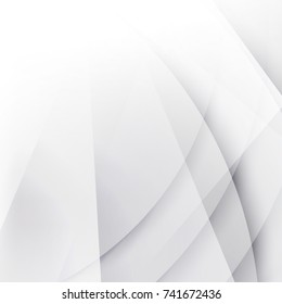 Abstract texture geometric  White and gray color technology modern futuristic background, vector illustration