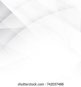 Abstract texture geometric  White and gray color technology modern futuristic background, vector illustration