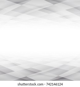 Abstract texture geometric  White and gray color technology modern futuristic background, vector illustration