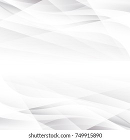 Abstract texture geometric  White and gray color technology modern futuristic background, vector illustration