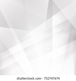 Abstract texture geometric  White and gray color technology modern futuristic background, vector illustration