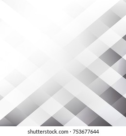 Abstract texture geometric  White and gray color technology modern futuristic background, vector illustration