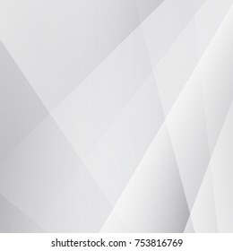 Abstract texture geometric  White and gray color technology modern futuristic background, vector illustration