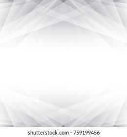 Abstract texture geometric  White and gray color technology modern futuristic background, vector illustration