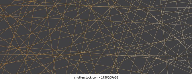 abstract texture of gold lines on dark background