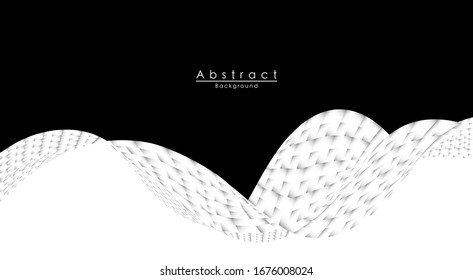 Gradientes de textura abstracta sobre fondo blanco y negro. Fondo geométrico para composición de póster, 3d formas. Tapa moderna. Folleto, tarjeta, fondo de estructura.